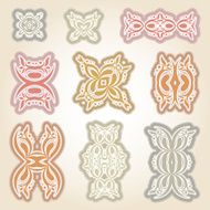 Set of antique design elements N2