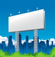 Billboard Sign and City