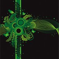 Green Organic Spring Embellishment N2