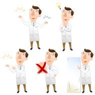 Five pose of doctor N2