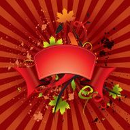 grunge retro ribbon