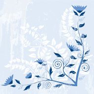 Blue Spring Corner Embellishment