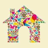 Spring time house