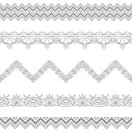 Abstract border contour