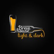 beer glass bottle house design background