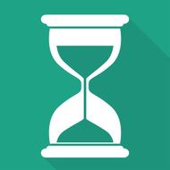 Sand clock icon Glass timer symbol N6