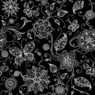 Seamless floral wallpaper N75