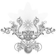 Sun ornament vector