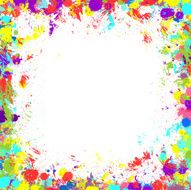 Seamless background with color ink spots N2