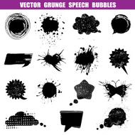 Grunge Speech Bubbles - Various Shapes