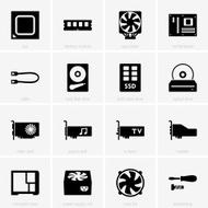 Computer Components Icons N2