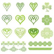 Irish Hearts and Clovers Set