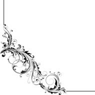 Angle floral design