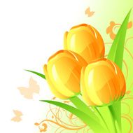Background with tulips N3