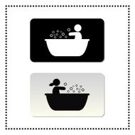 bathtub symbol tag