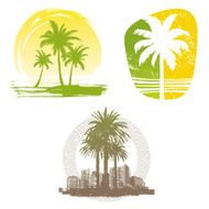 Palm tree emblems