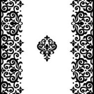 Vector seamless border in Victorian style N71