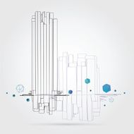 Geometric background 3D Vector
