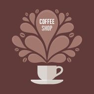 Coffee Cup with Floral Vintage Design Elements N2