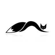 Fox silhouette for your design N7