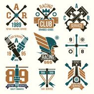 Car races and service badges N6