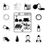 Icons set Cleaning N4