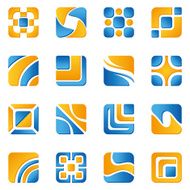 Square icon set