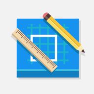 Vector blueprint icon N4