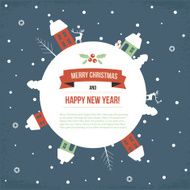 Christmas earth holiday background