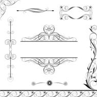 Set decorative ornaments