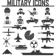 Military icons vector illustration eps 10