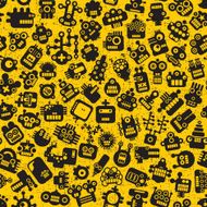 Cartoon robots faces