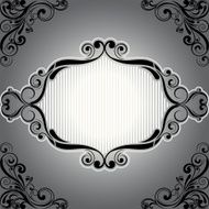 Frame retro gray design
