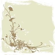 grungy flower