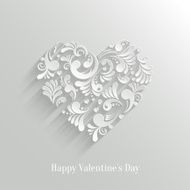 Absrtact Floral Heart Background