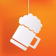 Glass of beer web icon N6