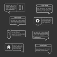 Flat Line Speech Bubbles N2
