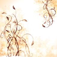 Grunge floral background N95