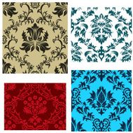 seamless damask patterns set N19