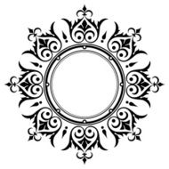 Ornamental vintage border frame