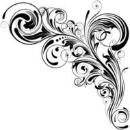 Swirl floral design N2