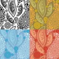 Retro colorful paisley N2