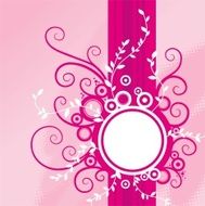Abstract pink floral background N2