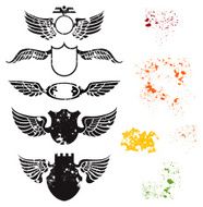 Spattered flying shields