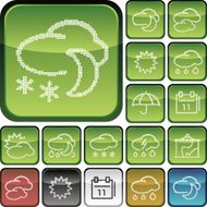 Vector of weather related icons N2