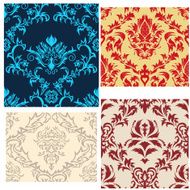 seamless damask patterns set N20