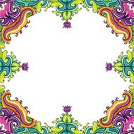 Abstract floral frame (series)