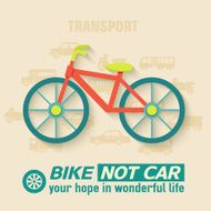 Flat bike background illustration Tamplate for web and mobile design N2