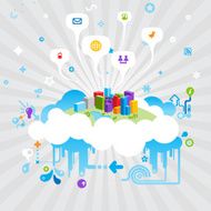 Modern Life Design - Communication Abstracts Media Social Networking