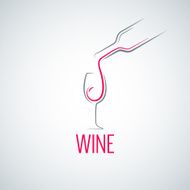 wine glass concept menu background